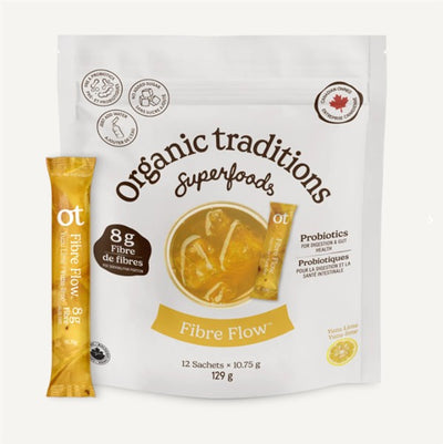Organic Traditions Fibre Flow Yuzu Lime, 12 Sachets
