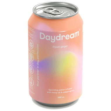 Daydream, Peach Ginger Sparkling Water, 355Ml