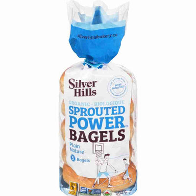 Silver Hills Sprouted Power Plain Bagel - 400G/5 Bagels
