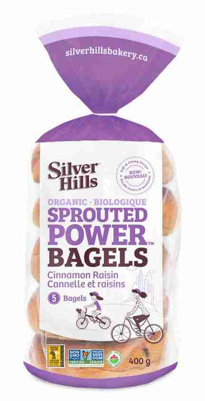 Silver Hills - Sprouted Power Cinnamon Raisin Bagels - 400G / 5 Bagels