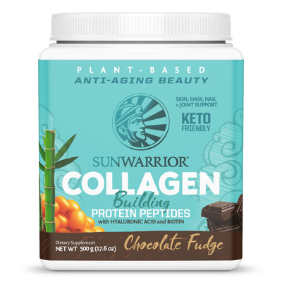Sunwarrior Collagen Building Protein Peptides: Chocolate Fudge 500G
