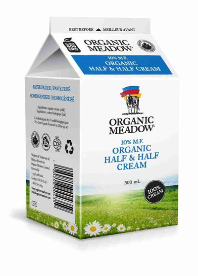 Organic Meadow 10% Half & Half Cream - 500Ml