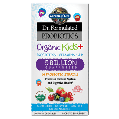 Garden Of Life Organic Kids+ Probiotic Shelf Stable (5 Billion) - 30Chews