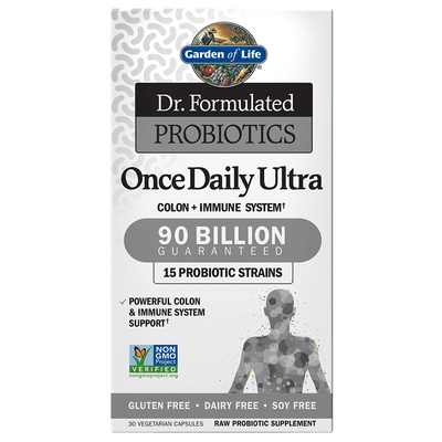 Garden of Life Dr. Formulated Probiotics Once Daily Ultra 90 Billion, 30 Vegetarian Capsules