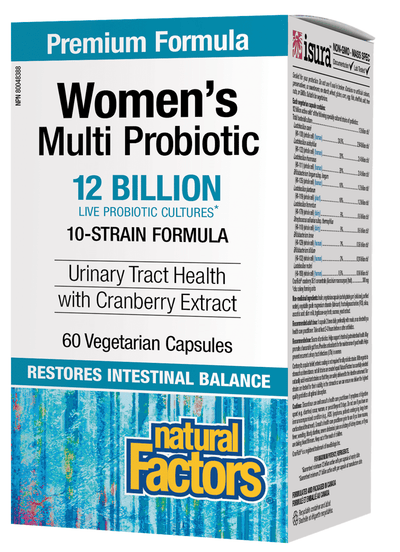 Natural Factors Women’S Multi Probiotic (12 Billion CFU) - 60 Capsules