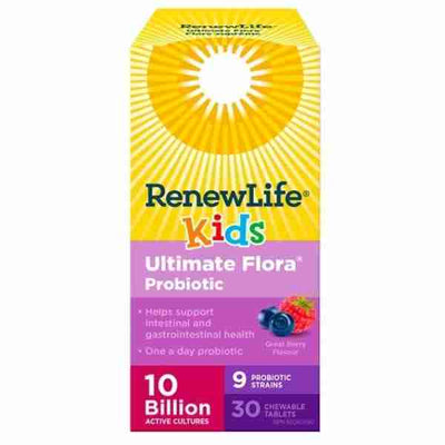 Renewlife Ultimate Flora Kids Probiotic 10 Billion 30Vcap