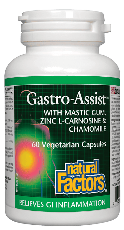 Natural Factors Gastro Assist, 60 Veg Capsules