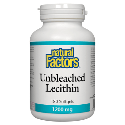 Natural Factors Unbleached Lecithin 1200Mg 180 Softgels
