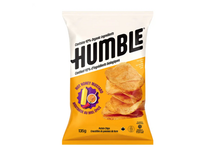 Humble Potato Chips Hot Honey Mustard, 135G