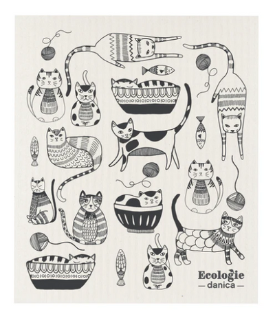 Ecologie Swedish Sponge Cloth - Purr Party