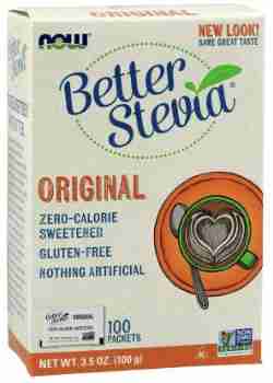 NOW BetterStevia Packets, Original, 100 Packets