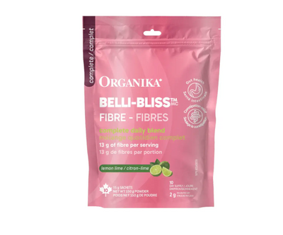 Organika Belli-Bliss Complete Fibre Lemon Lime, 10 Pack