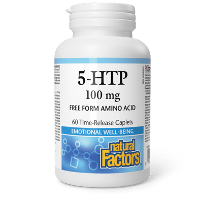 Natural Factors 5-HTP 100 mg Time Release, 60 Capsules