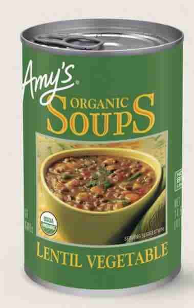 Amy's Kitchen Organic Lentil Vegetable Soup - 398Ml