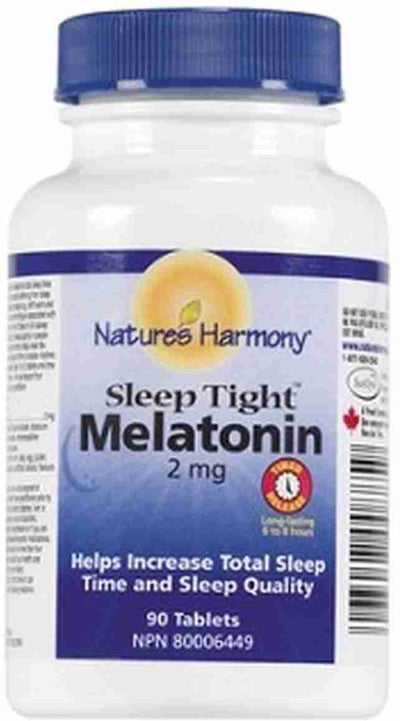 Nature's Harmony - Sleeptight Melatonin Timed-Release 2 Mg, 90 Capsules