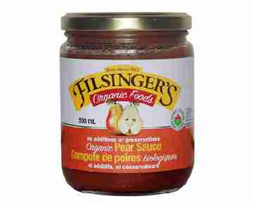 Filsinger's Organic Pear Sauce, 500 mL