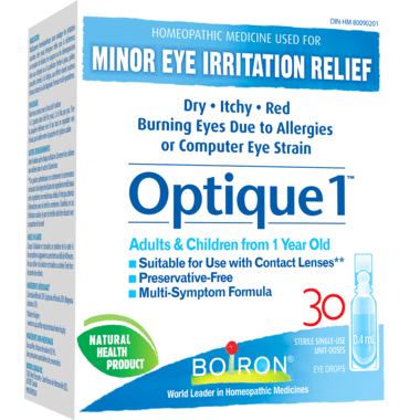 Boiron - Optique 1: Minor Eye Irritation Relief, 30X0.4Ml