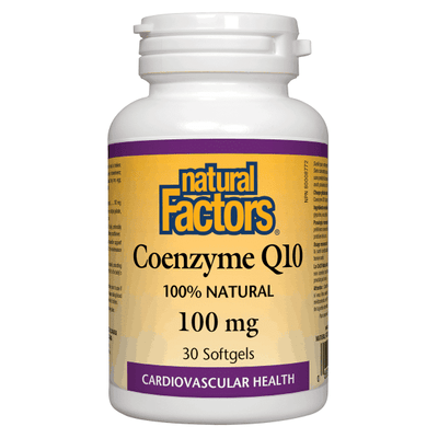 Natural Factors Coenzyme Q10 100Mg 30 Softgels