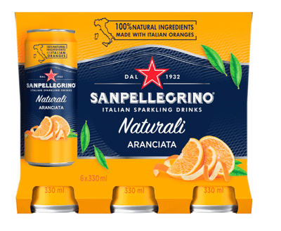 San Pellegrino - Naturali Aranciata 330Ml X 6