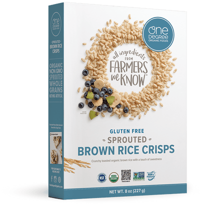 One Degree Organic Foods Sprouted Brown Rice Crisps - 227G