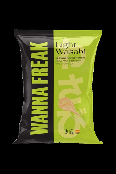 Wanna Freak Light Wasabi Potato Chips, 115G