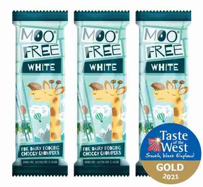 Moo Free - Vegan Mini White Chocolate Bar, 20G