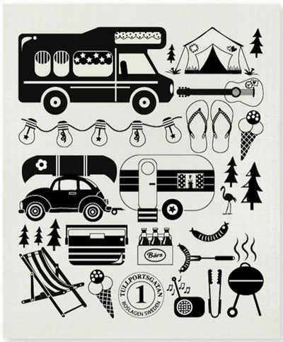 Square Love Swedish Sponge Cloths - Tullportsgatan Camping