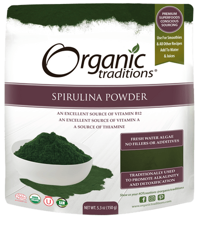 Organic Traditions - Spirulina Powder, 150G