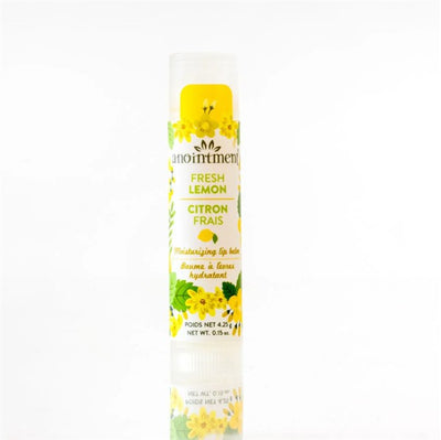 Anointment Natural Skin Care - Fresh Lemon Lip Balm, 4.25G