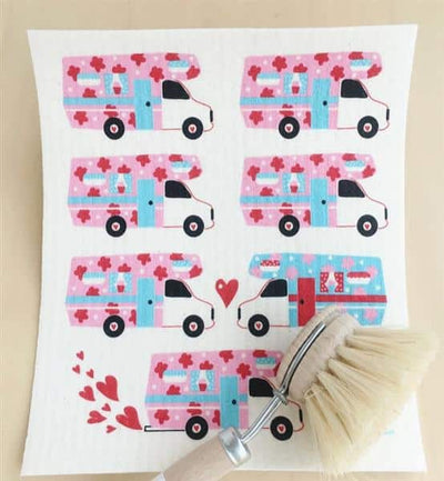 Square Love Swedish Sponge Cloths - Campers