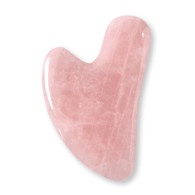 Happy - Heart Shaped Gua Sha, Rose Quartz