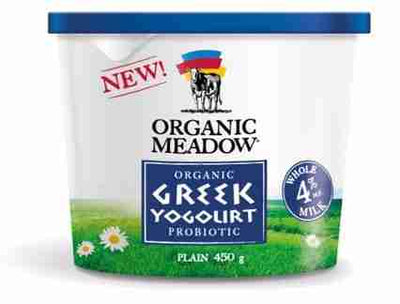 Organic Meadow, 4% Plain Greek Yogurt