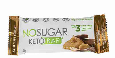 No Sugar Keto Bar: Chocolate Peanut Butter - 40G