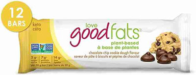 Love Good Fats Plant Based Keto Bars - Chocolate Chip Cookie Dough - 12X39g (468G)