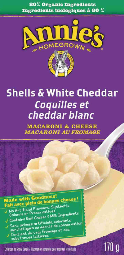 Annie's Shells & White Cheddar Mac & Cheese - 170G