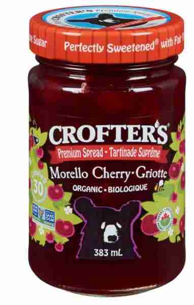 Crofter's Organic Morello Cherry Spread, 383 mL