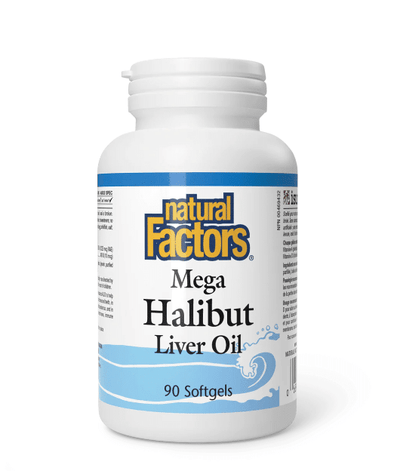 Natural Factors Mega Halibut Liver Oil 90 Gels