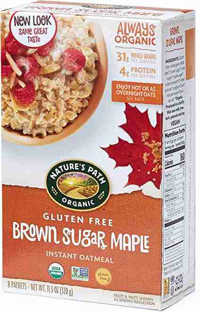 Nature's Path Gluten Free Brown Sugar Maple Instant Oatmeal