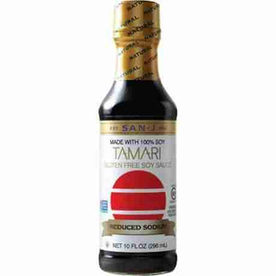 San-J Tamari White Label Reduced Sodium Gluten-Free Soy Sauce - 296Ml