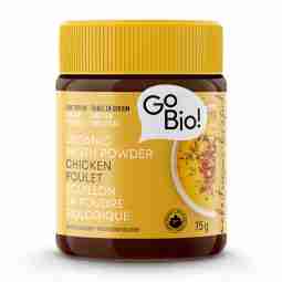 Go Bio Food Organic Broth Powder: Low Sodium Chicken 75G