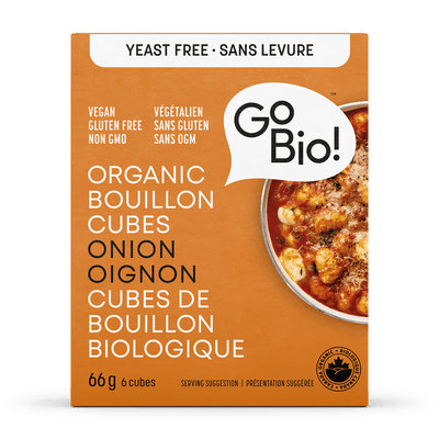 Go Bio Food Organic Bouillon Cubes: Yeast-Free Onion - 66G