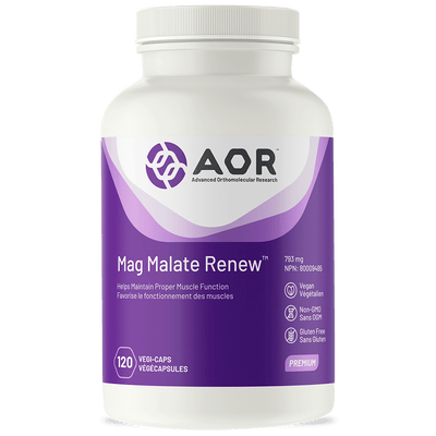 AOR - Mag Malate Renew, 120 Veg Caps