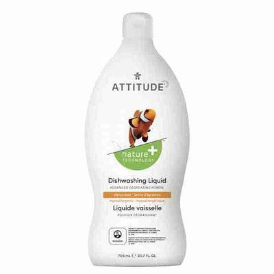 Attitude Living - Dishwashing Liquid Citrus Zest, 700Ml