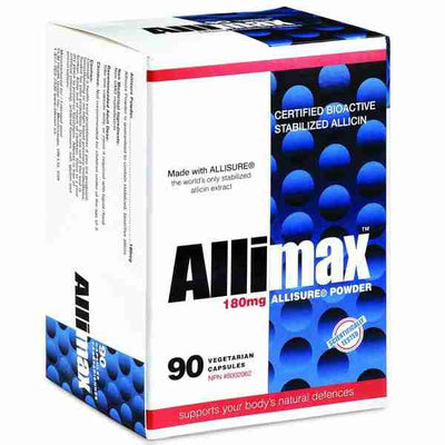 Allimax-180Mg - 100% Stabilized Allicin 90Vcap