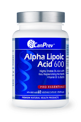 Canprev Alpha Lipoic Acid 600L 60 Vegetable Capsules