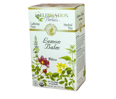 Celebration Herbals Organic Lemon Balm Tea, 24Bgs