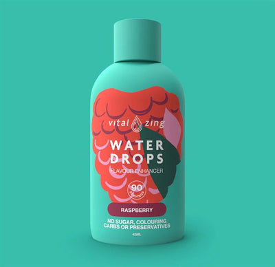 Vital Zing Water Drops Raspberry, 45 mL