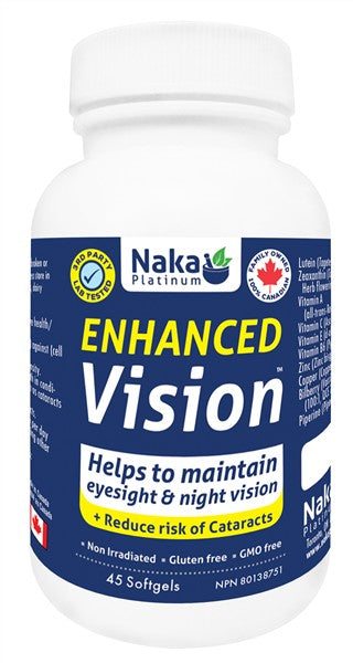 Naka Platinum Enhanced Vision, 45 Softgels