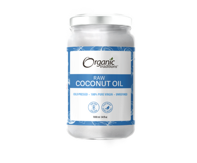 Organic Taditions Coconut Oil Raw Extra Virgin Unrefined 1000Ml