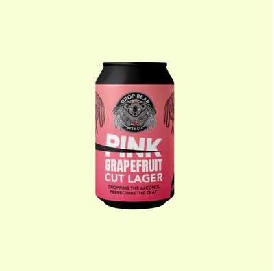 Drop Bear Pink Grapefruit Cut Lager, 330Ml